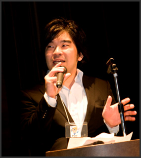 Mr. Taisuke Yoshida (Graduate School of Public Policy, Tokyo University) , giving lecture about global warming